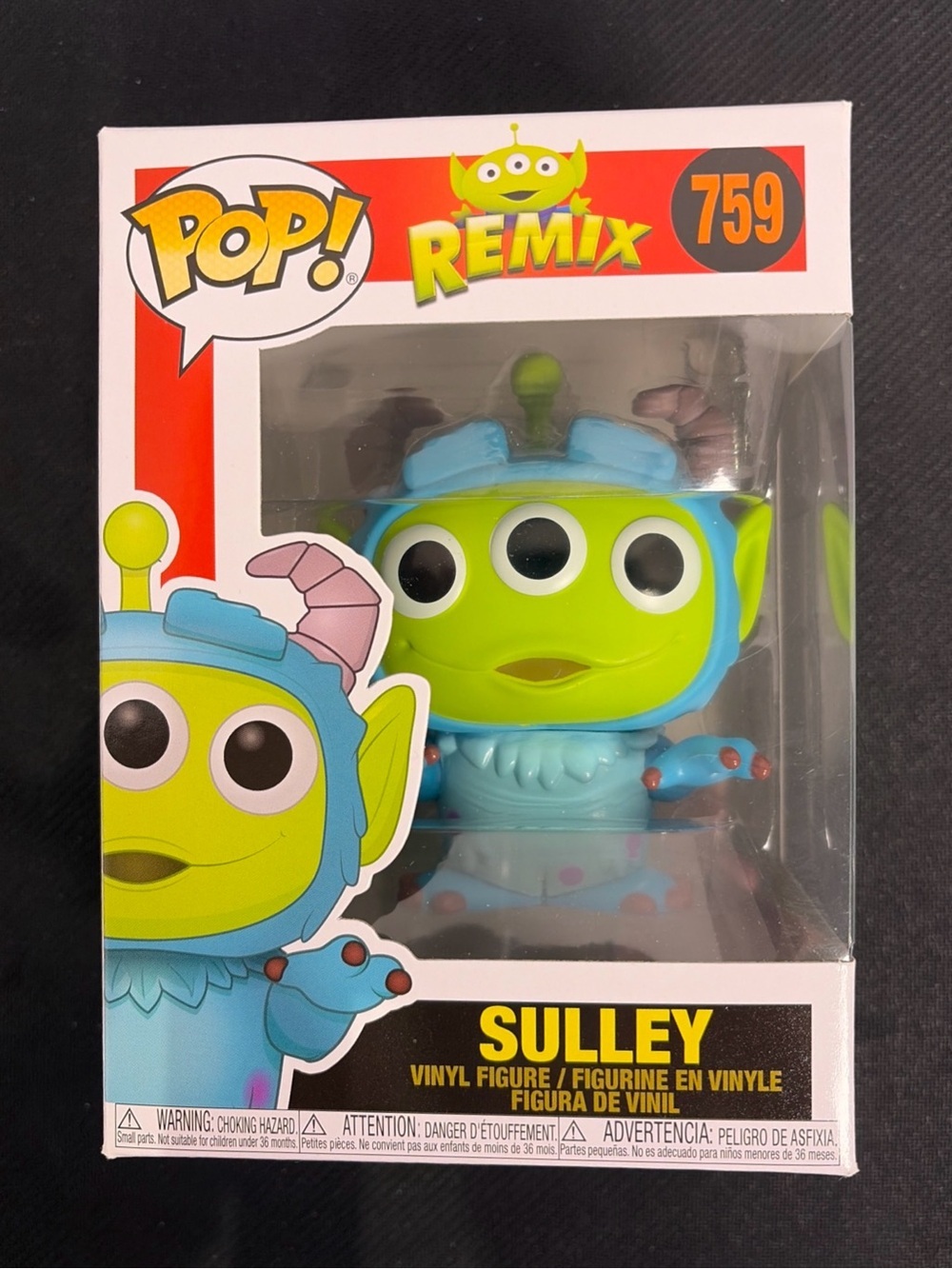 Funko Pop Remix Sulley #759 Disney Pixar Alien Remix Monsters Inc